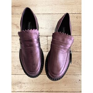 NWT  SMIDT block heel oxford cristal burgundy shoes  Sz 6